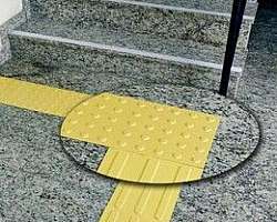 Piso táctil direcional Piso táctil direcional