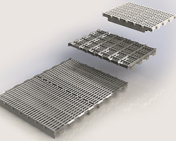 Piso plástico modular sp