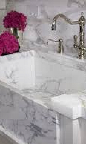 Pia de mármore para banheiro Pia de mármore para banheiro