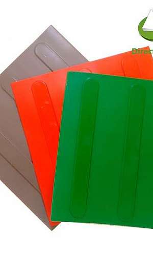 Piso tátil direcional de borracha Piso tátil direcional de borracha